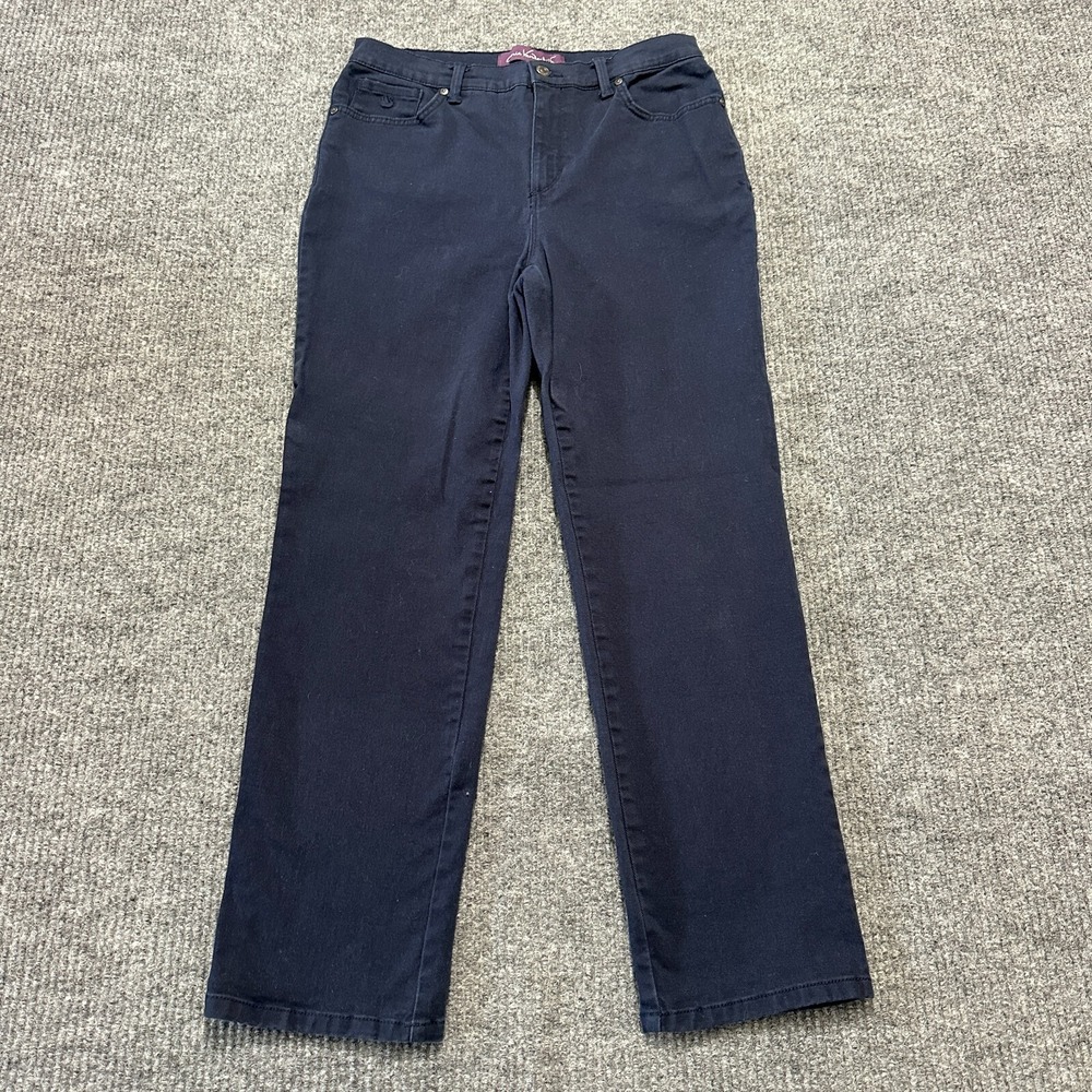 Gloria Vanderbilt Amanda Womens Jeans 10P Petite‎ Blue Denim Stretch Mid Rise